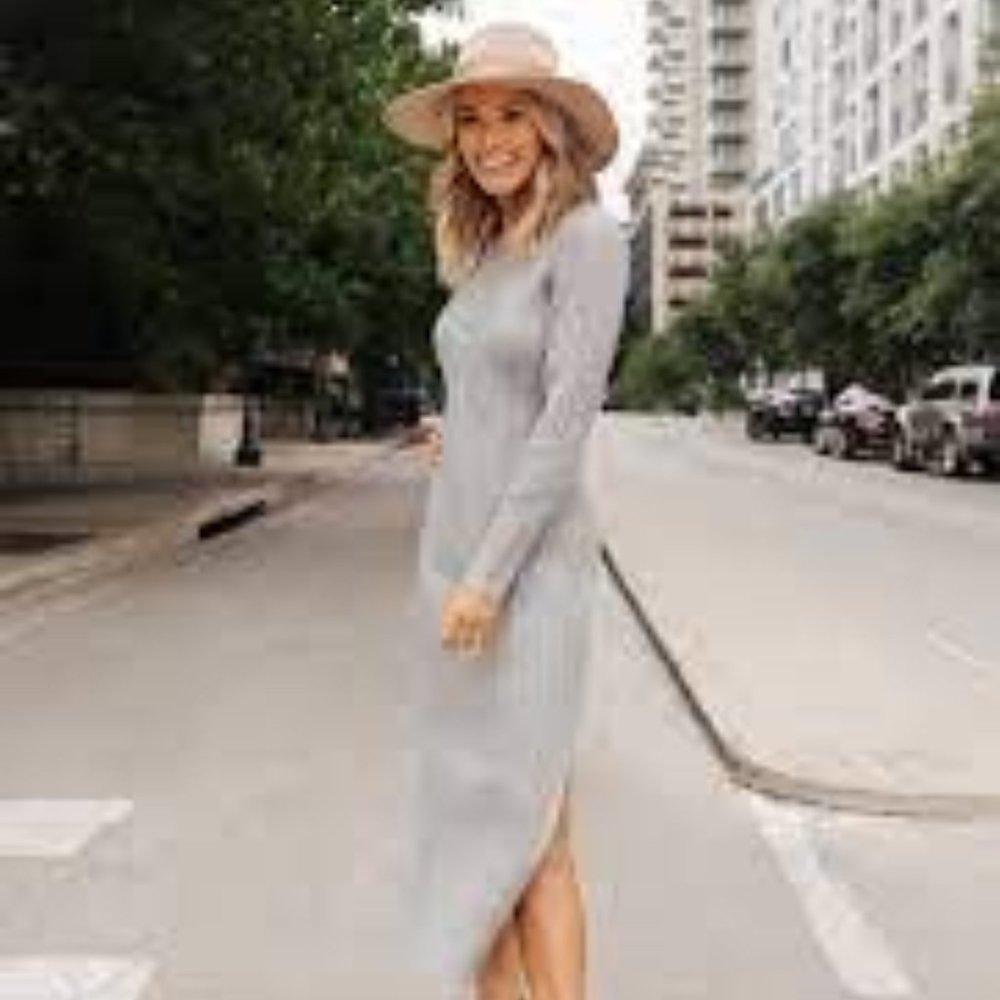 x BFF Hollie Long Sleeve Sweater Dress